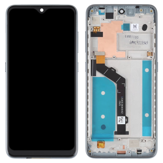 Original LCD Screen For Nokia 7.2 / 6.2 Digitizer Full Assembly with Frame(Silver) - LCD Screen by buy2fix | Online Shopping UK | buy2fix