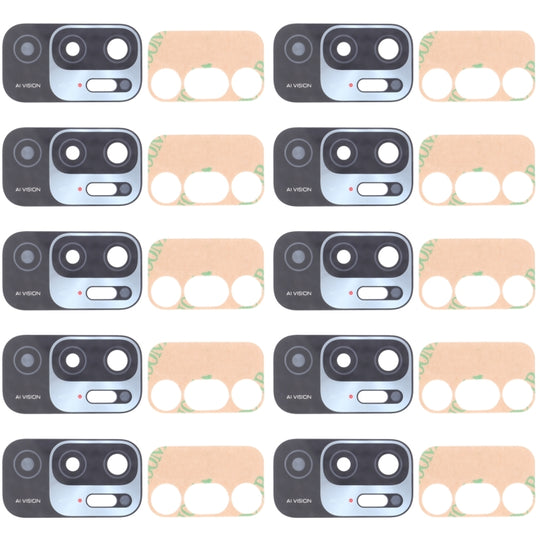 10 PCS Back Camera Lens for Xiaomi Redmi Note 10T 5G