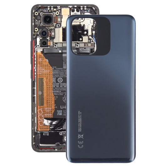 For Xiaomi Poco M5s Original Battery Back Cover(Black) - Back Cover by buy2fix | Online Shopping UK | buy2fix