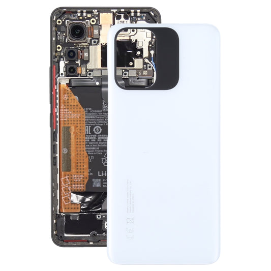 For Xiaomi Poco M5s Original Battery Back Cover(White) - Back Cover by buy2fix | Online Shopping UK | buy2fix