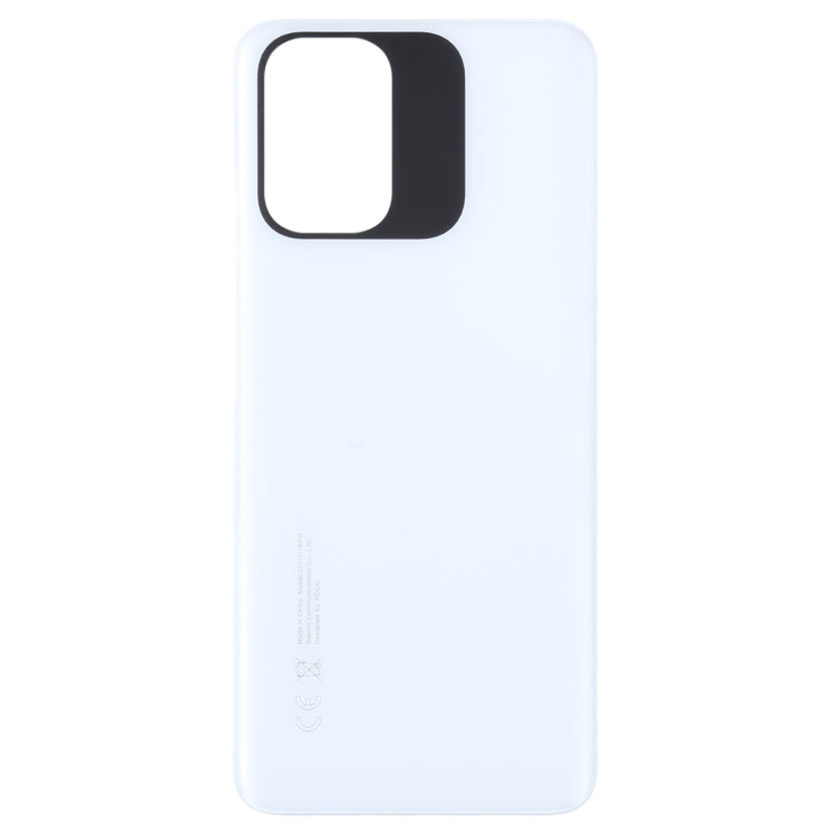 For Xiaomi Poco M5s Original Battery Back Cover(White) - Back Cover by buy2fix | Online Shopping UK | buy2fix