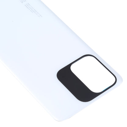 For Xiaomi Poco M5s Original Battery Back Cover(White) - Back Cover by buy2fix | Online Shopping UK | buy2fix