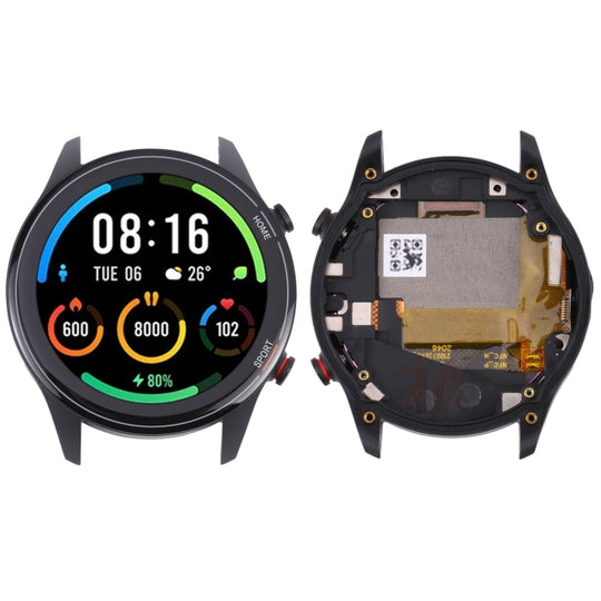Écran LCD d'origine pour montre Xiaomi Mi/montre Color Sport/montre Revolve numériseur actif assemblage complet avec cadre (noir)
