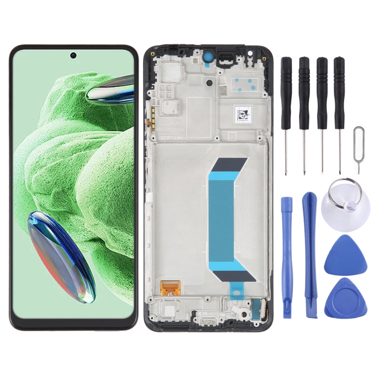 AMOLED Original LCD Screen For Xiaomi Redmi Note 12 China / Note 12 5G / Poco X5  Digitizer Full Assembly with Frame(Black) - LCD Screen by buy2fix | Online Shopping UK | buy2fix