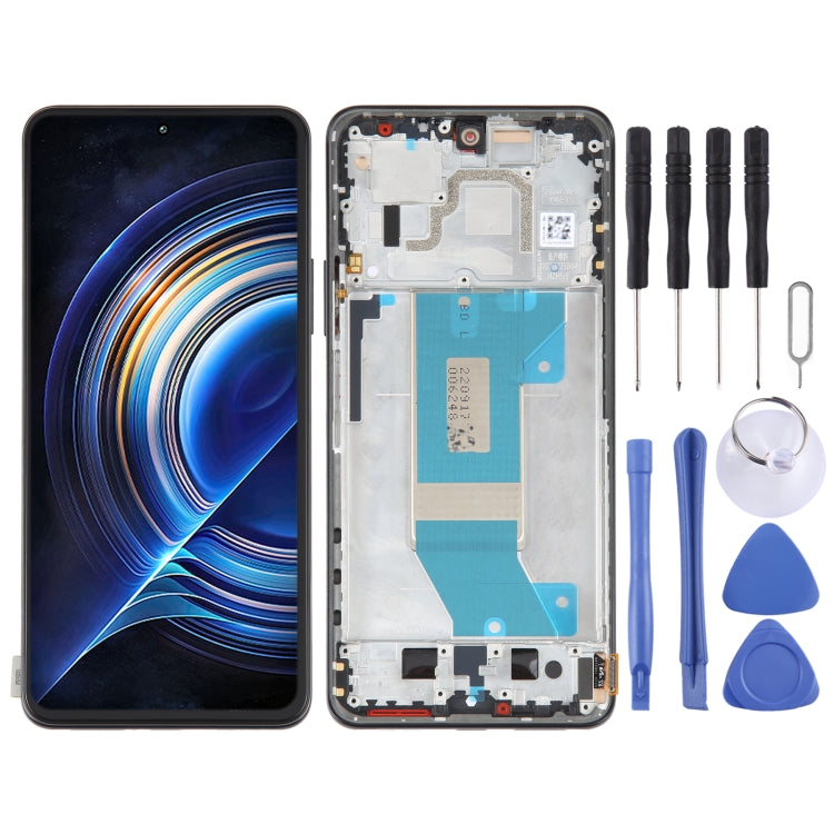 AMOLED Original LCD Screen For Xiaomi Redmi K50 / K50 Pro Digitizer Full Assembly with Frame (Black) - LCD Screen by buy2fix | Online Shopping UK | buy2fix