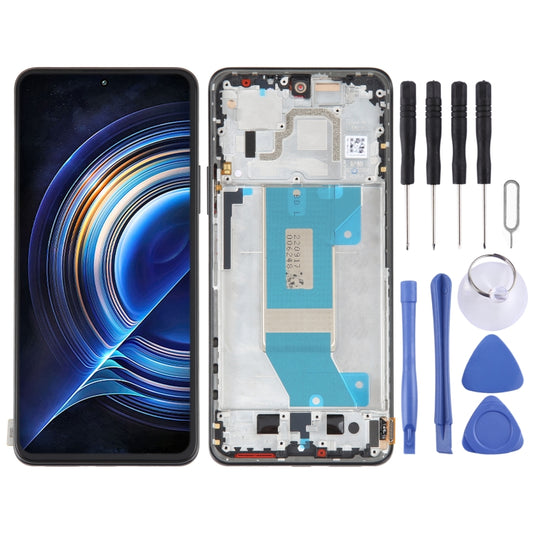 AMOLED Original LCD Screen For Xiaomi Redmi K50 / K50 Pro Digitizer Full Assembly with Frame (Black) - LCD Screen by buy2fix | Online Shopping UK | buy2fix