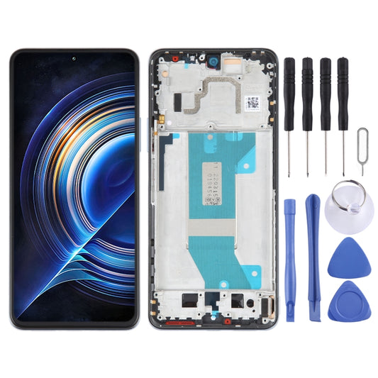 AMOLED Original LCD Screen For Xiaomi Redmi K50 / K50 Pro Digitizer Full Assembly with Frame (Blue) - LCD Screen by buy2fix | Online Shopping UK | buy2fix
