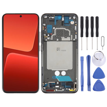 AMOLED Original LCD Screen For Xiaomi 13 Digitizer Full Assembly with Frame (Black) - LCD Screen by buy2fix | Online Shopping UK | buy2fix