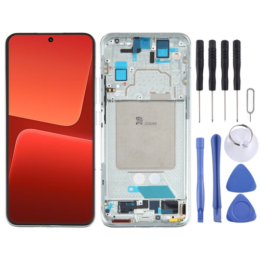 AMOLED Original LCD Screen For Xiaomi 13 Digitizer Full Assembly with Frame (Green) - LCD Screen by buy2fix | Online Shopping UK | buy2fix