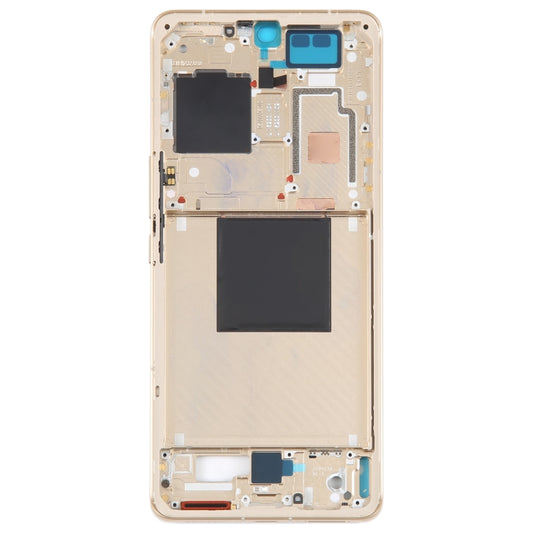 For Xiaomi 12S Ultra Original Front Housing LCD Frame Bezel Plate (Gold) - Frame Bezel Plate by buy2fix | Online Shopping UK | buy2fix