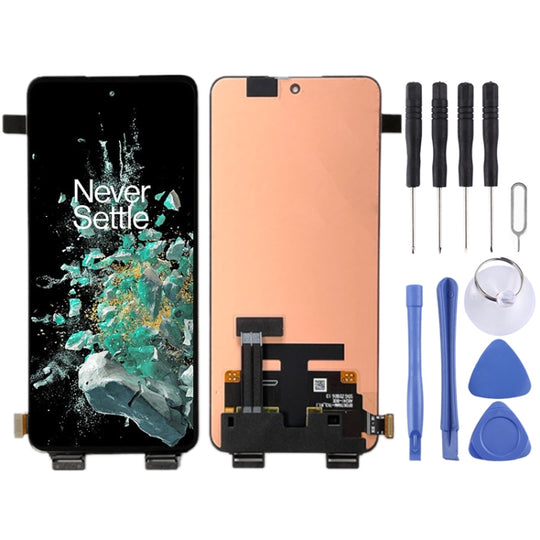 Écran LCD AMOLED fluide pour OnePlus 10T CPH2415 CPH2413 CPH2417 avec assemblage complet de numériseur (noir)