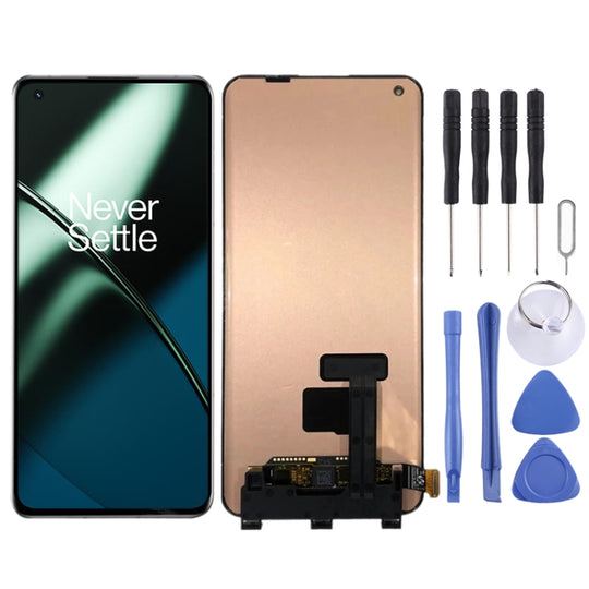 Écran LCD Fluid AMOLED pour OnePlus 11 PBH110 LTPO3 avec assemblage complet de numériseur (noir)