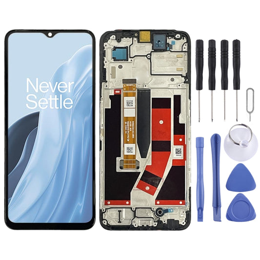 IPS LCD Screen for OnePlus Nord N300 Digitizer Full Assembly with Frame (Black) - LCD Screen by buy2fix | Online Shopping UK | buy2fix