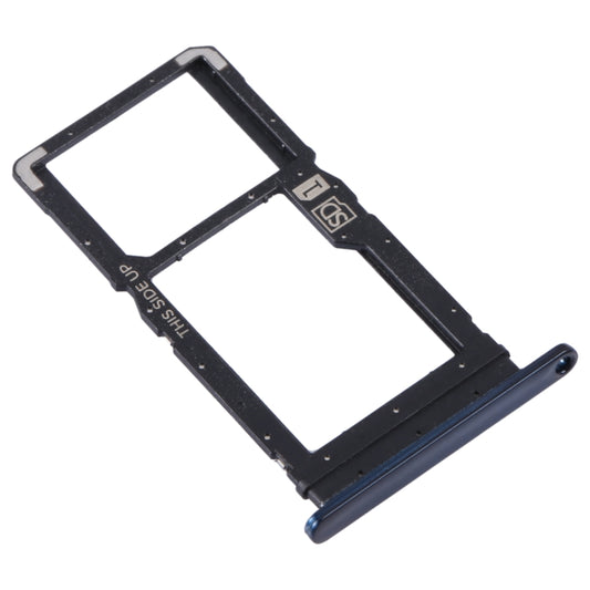 For Motorola Moto One Fusion Plus Original SIM Card Tray + Micro SD Card Tray (Blue) - Card Socket by buy2fix | Online Shopping UK | buy2fix