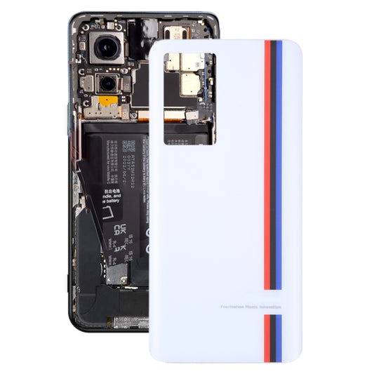 For vivo iQOO 8 OEM Glass Battery Back Cover(White) - Back Cover by buy2fix | Online Shopping UK | buy2fix