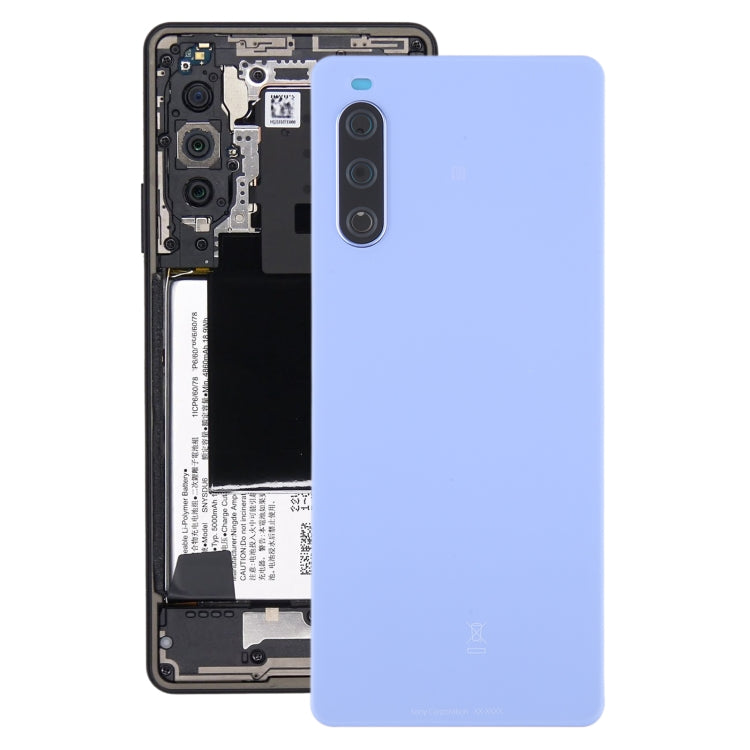 For Sony Xperia 10 IV Original Battery Back Cover(Purple) - Back Cover by buy2fix | Online Shopping UK | buy2fix