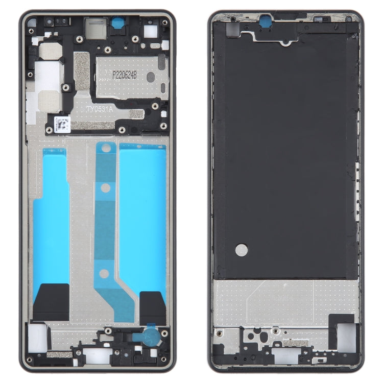 For Sony Xperia 10 IV Original Middle Frame Bezel Plate (Black) - Frame Bezel Plate by buy2fix | Online Shopping UK | buy2fix
