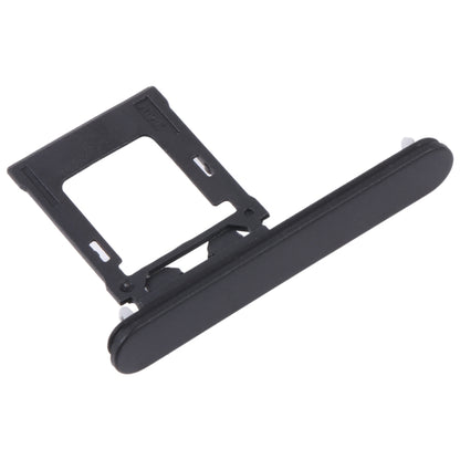 For Sony Xperia XZ1 Compact Original SIM Card Tray + Micro SD Card Tray (Black) - Card Tray by buy2fix | Online Shopping UK | buy2fix
