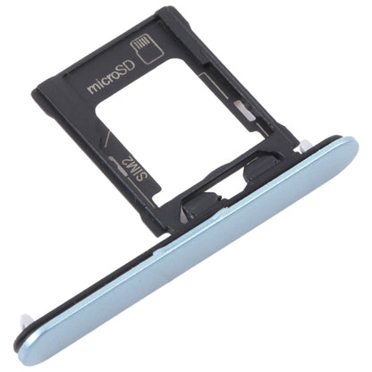 For Sony Xperia XZ1 Compact Original SIM Card Tray + Micro SD Card Tray (Blue) by buy2fix
