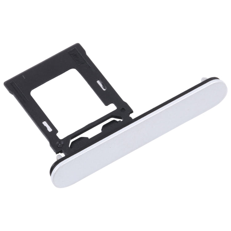 For Sony Xperia XZ1 Compact Original SIM Card Tray + Micro SD Card Tray (Silver) - Card Tray by buy2fix | Online Shopping UK | buy2fix