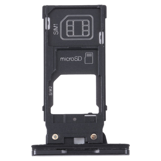 For Sony Xperia XZ2 Premium Original SIM Card Tray + SIM / Micro SD Card Tray (Black) - Card Tray by buy2fix | Online Shopping UK | buy2fix