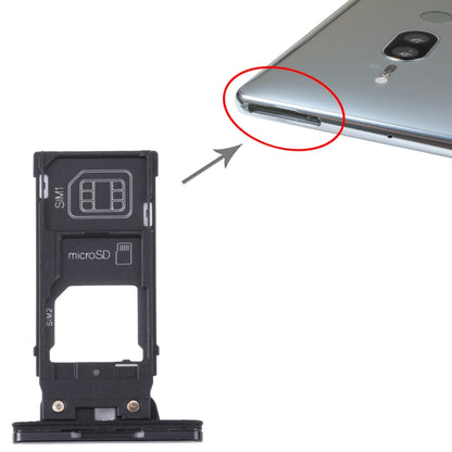 For Sony Xperia XZ2 Premium Original SIM Card Tray + SIM / Micro SD Card Tray (Black) - Card Tray by buy2fix | Online Shopping UK | buy2fix