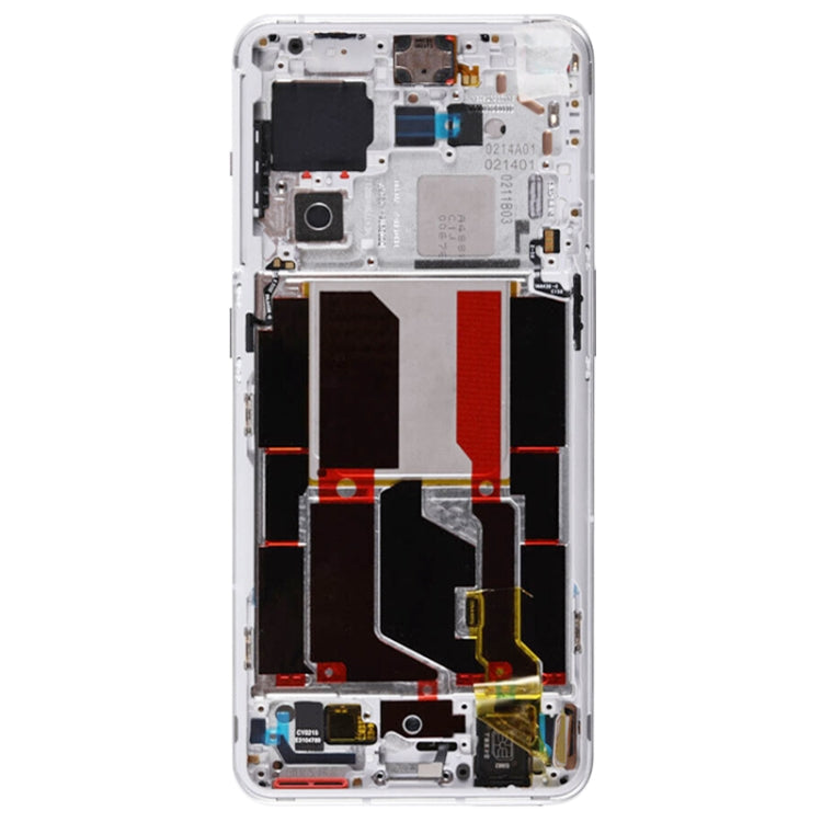 For OnePlus 10 Pro NE2210 NE2211 NE2213 Middle Frame Bezel Plate (White) - Frame Bezel Plate by buy2fix | Online Shopping UK | buy2fix