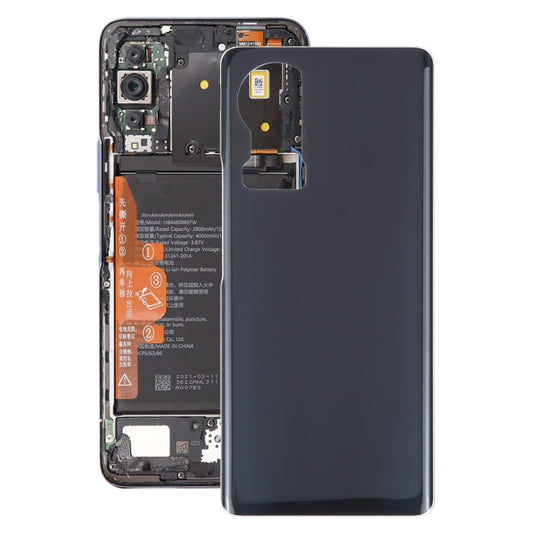 For Honor 80 OEM Glass Battery Back Cover(Black) - Back Cover by buy2fix | Online Shopping UK | buy2fix
