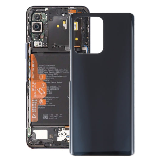 For Honor 80 SE OEM Glass Battery Back Cover(Black) - Back Cover by buy2fix | Online Shopping UK | buy2fix