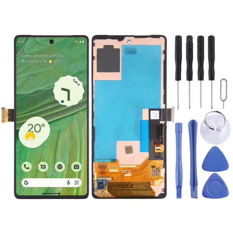 OLED Material LCD Screen for Google Pixel 6 Pro G8VOU Digitizer Full Assembly With Frame by buy2fix