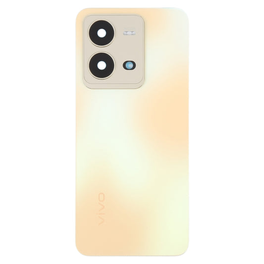 For vivo V25 Original Battery Back Cover with Camera Lens Cover(Gold) - Back Cover by buy2fix | Online Shopping UK | buy2fix