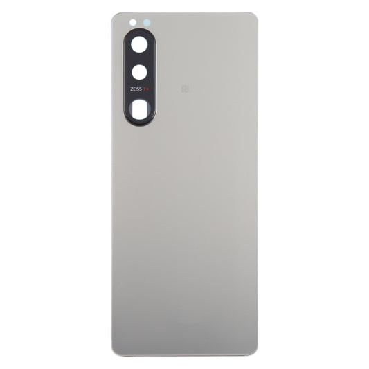 For Sony Xperia 5 III Original Battery Back Cover with Camera Lens Cover(Silver) - Back Cover by buy2fix | Online Shopping UK | buy2fix