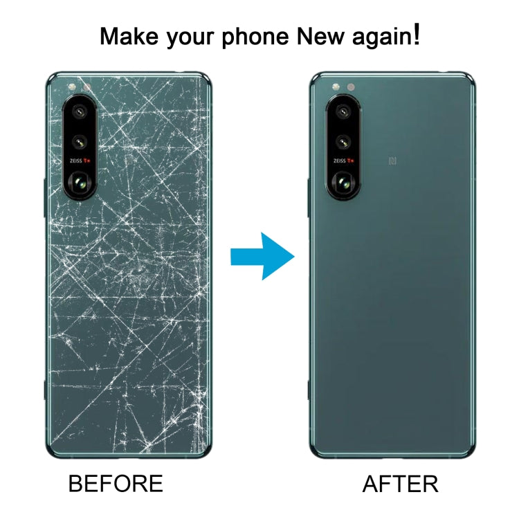 For Sony Xperia 5 III Original Battery Back Cover with Camera Lens Cover(Silver) - Back Cover by buy2fix | Online Shopping UK | buy2fix