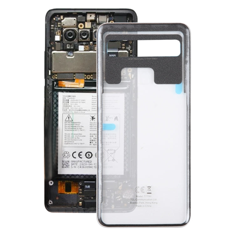 For TCL 10L T770H OEM Glass Battery Back Cover(Transparent) by buy2fix