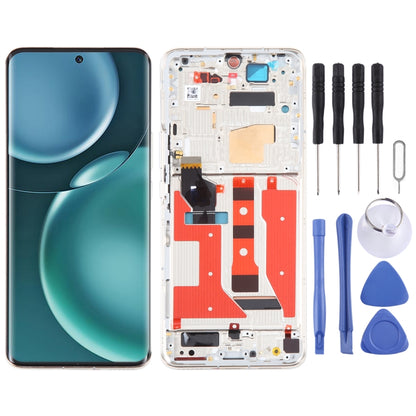 Original LCD Screen For Honor Magic4 Digitizer Full Assembly with Frame(Gold) by buy2fix