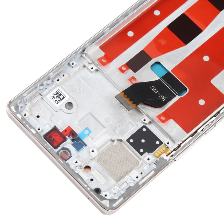 Original LCD Screen For Honor 70 Digitizer Full Assembly with Frame(Gold) by buy2fix