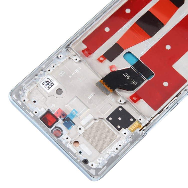 Original LCD Screen For Honor 70 Digitizer Full Assembly with Frame(Blue) by buy2fix