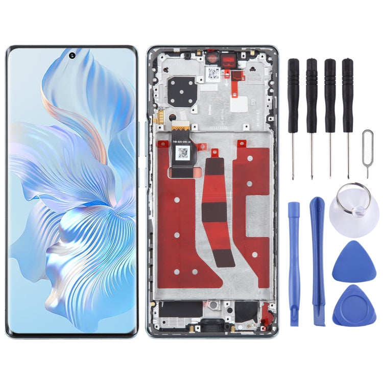 Original LCD Screen For Honor 80 Digitizer Full Assembly with Frame(Green) by buy2fix