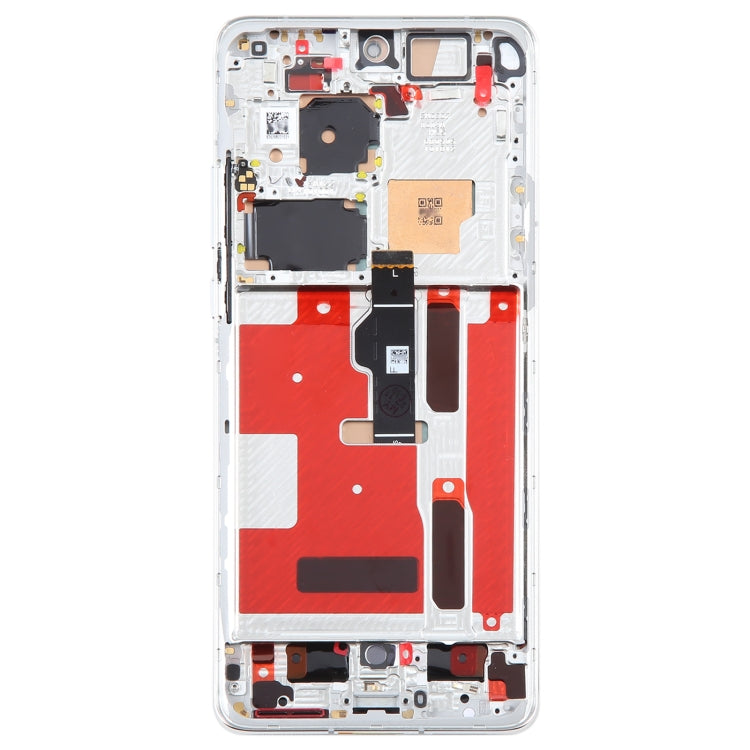 Original LCD Screen For Huawei P50 Pro Digitizer Full Assembly with Frame(Silver) by buy2fix