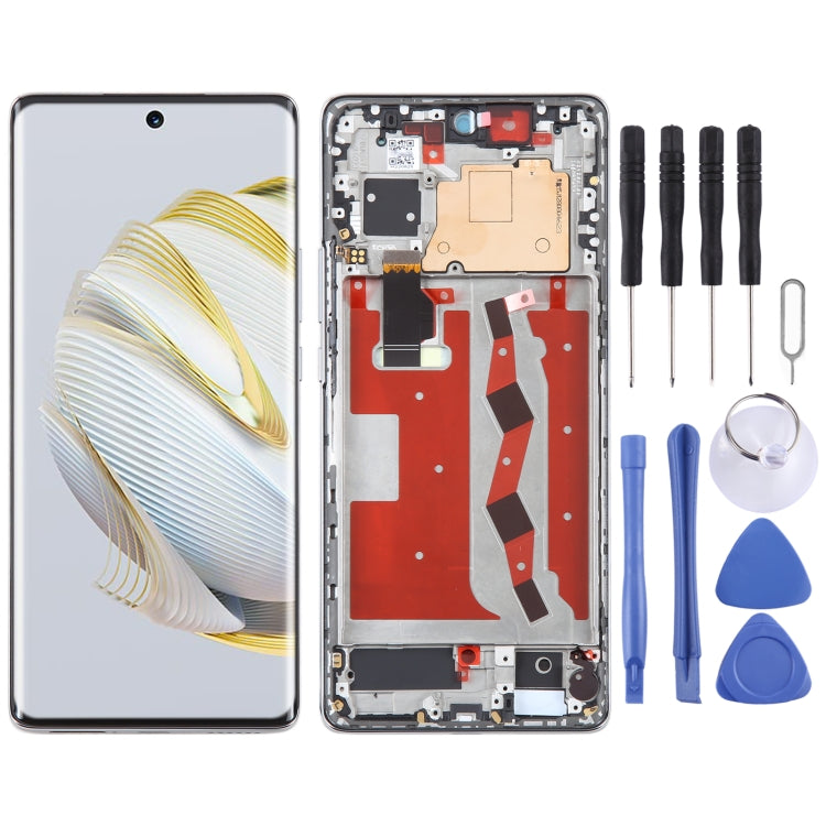 Original LCD Screen For Huawei nova 10 Digitizer Full Assembly with Frame(Silver) by buy2fix