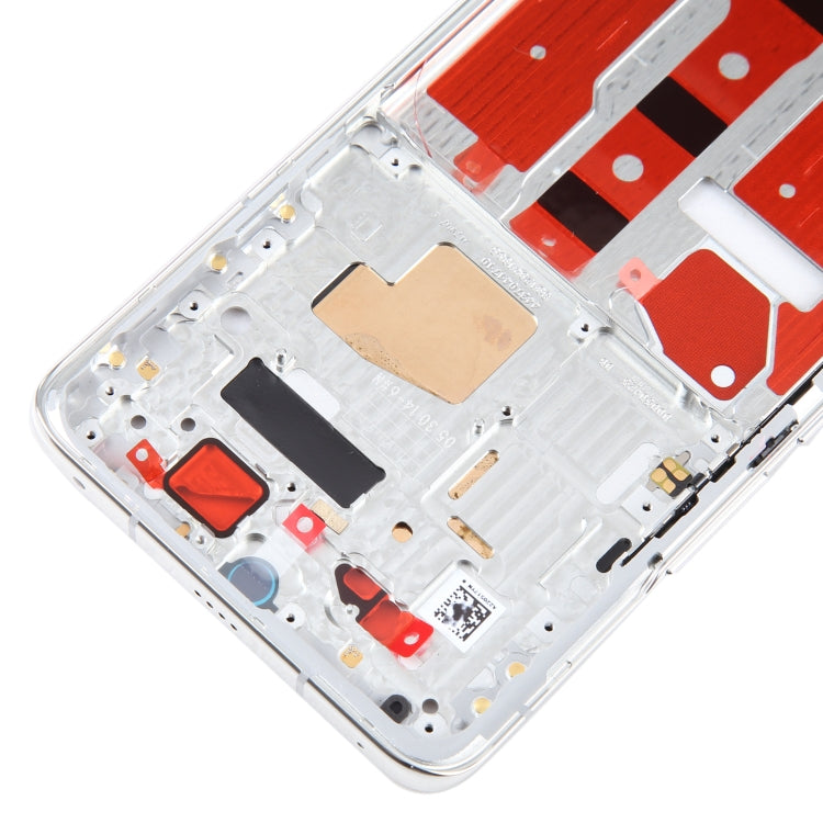 For Honor Magic4 Front Housing LCD Frame Bezel Plate(Silver) by buy2fix