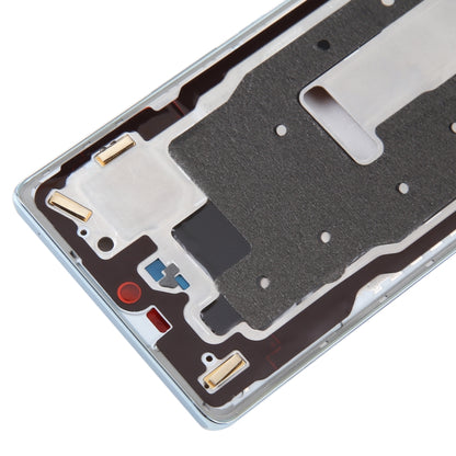 For Honor 70 Front Housing LCD Frame Bezel Plate(Blue) by buy2fix