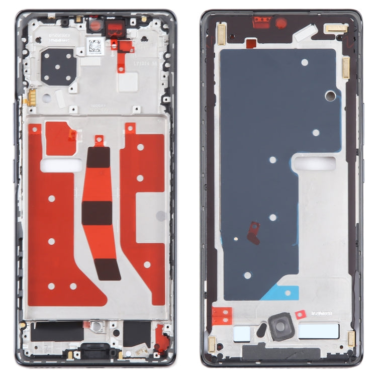 For Honor 80 Front Housing LCD Frame Bezel Plate(Black) by buy2fix