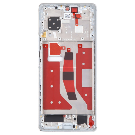 For Honor 80 Front Housing LCD Frame Bezel Plate(Silver) by buy2fix