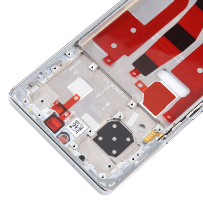 For Honor 80 Front Housing LCD Frame Bezel Plate(Silver) by buy2fix