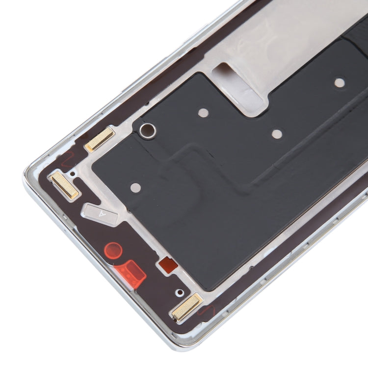 For Honor 80 Front Housing LCD Frame Bezel Plate(Silver) by buy2fix
