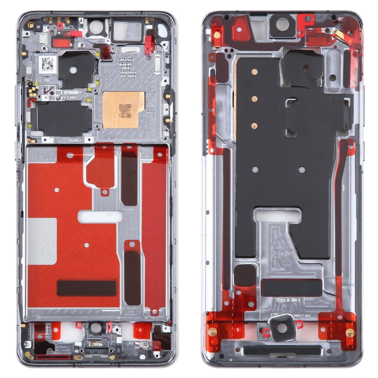 For Huawei P50 Pro Front Housing LCD Frame Bezel Plate(Black) by buy2fix