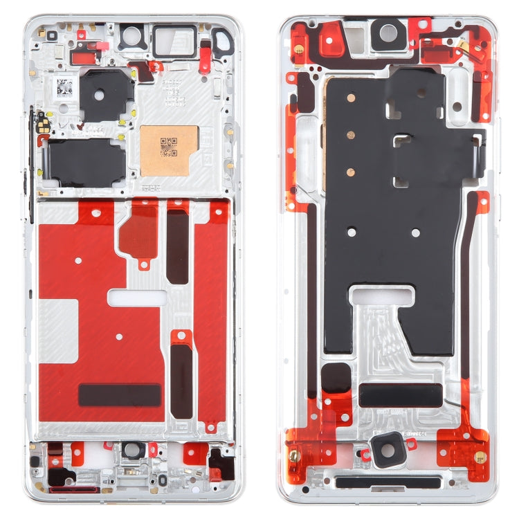 For Huawei P50 Pro Front Housing LCD Frame Bezel Plate(Silver) by buy2fix