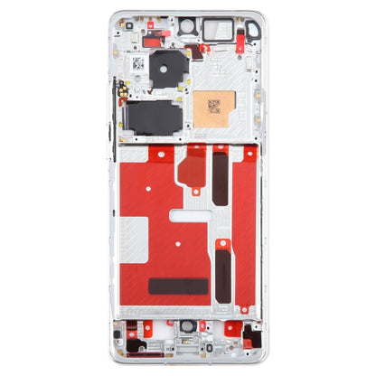 For Huawei P50 Pro Front Housing LCD Frame Bezel Plate(Silver) by buy2fix