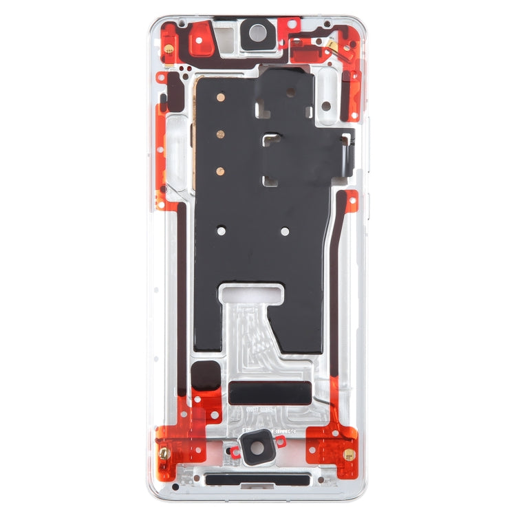For Huawei P50 Pro Front Housing LCD Frame Bezel Plate(Silver) by buy2fix